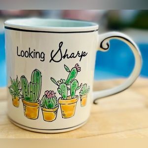 Spectrum Designz Coffee Mug Cup “Looking Sharp” Cactus Cacti 2023 21 oz.
